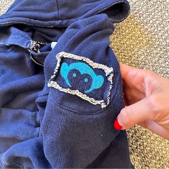 Boys Appaman Distressed Quarter Zip Sweatshirt - Picture 7 of 7